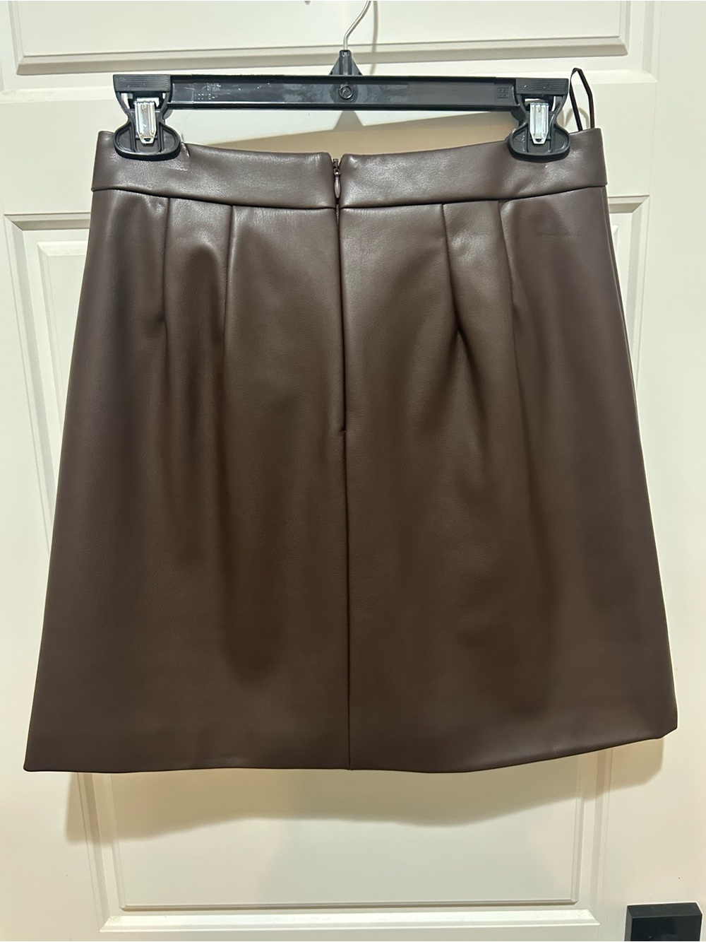Banana Republic Dark Brown Faux Leather Mini Skirt - Picture 2 of 7